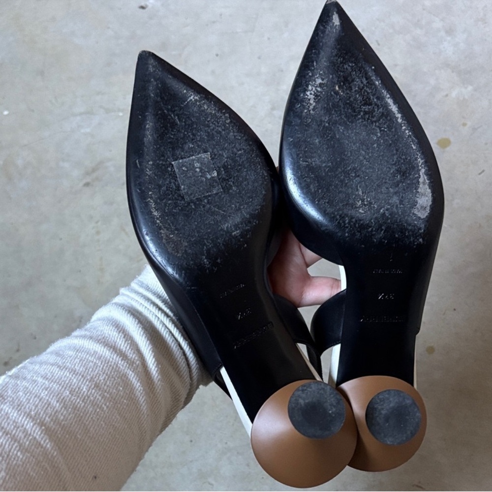 Burberry Black Slingback Heels - Picture 7 of 7